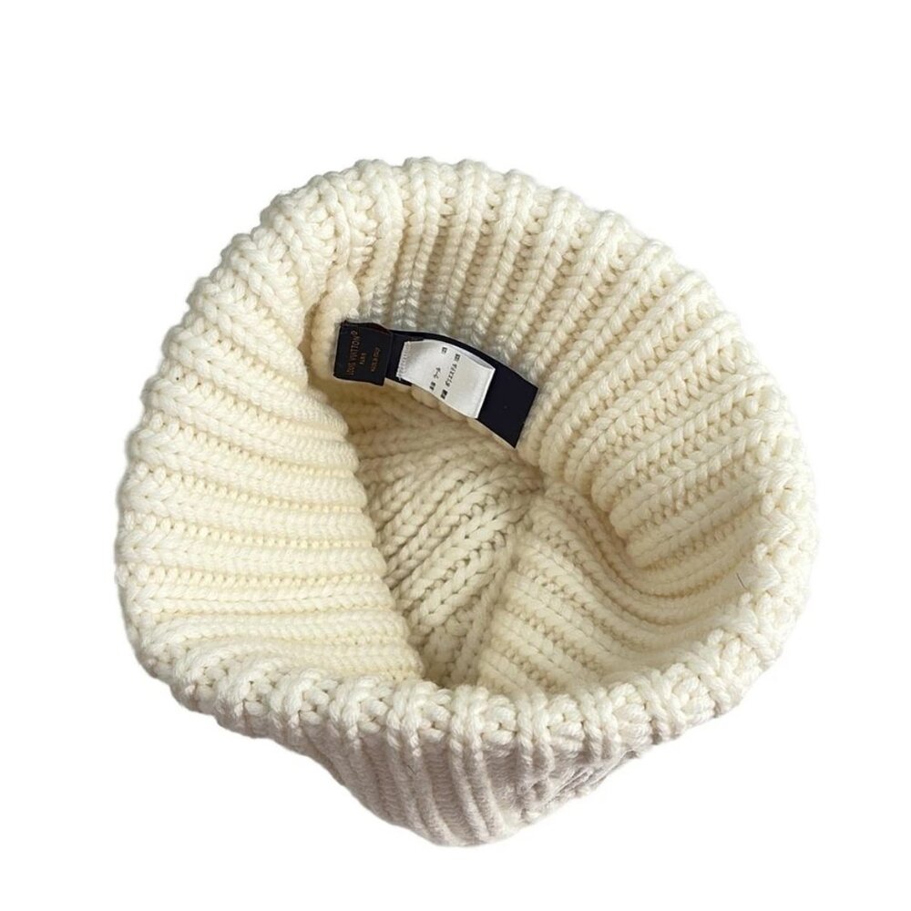 LOUIS VUITTON Beanie Only LV M90799 Creme (Ivory) - MY4215 Hat Wool - Picture 6 of 7